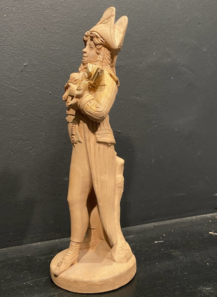 statuette en terre cuite représentant un incroyable -photo-3