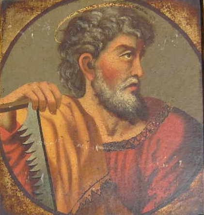 Small Painting Depicting Saint Simon-photo-1