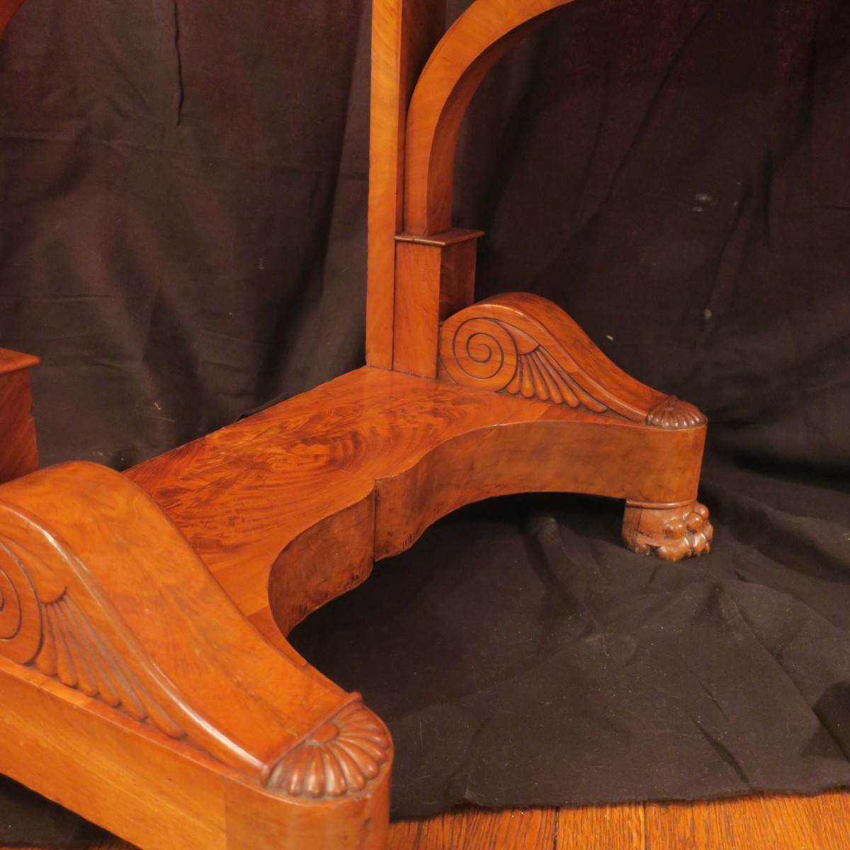 console en acajou restauration-photo-2