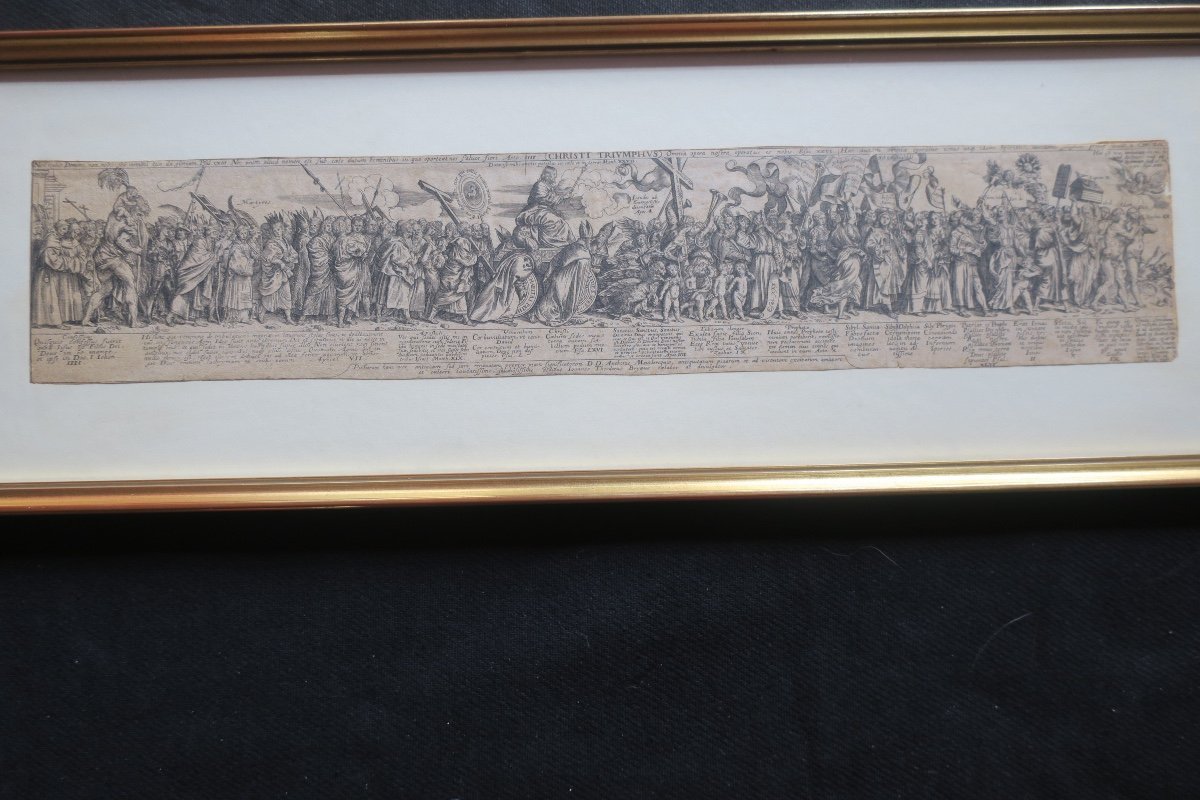 gravure XVII°, le triomphe du christ-photo-2