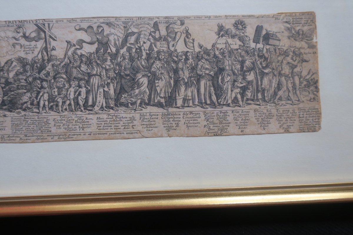 gravure XVII°, le triomphe du christ-photo-1