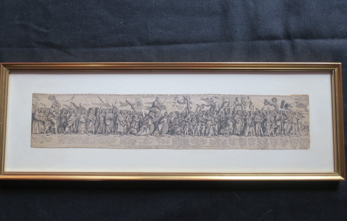 gravure XVII°, le triomphe du christ-photo-7