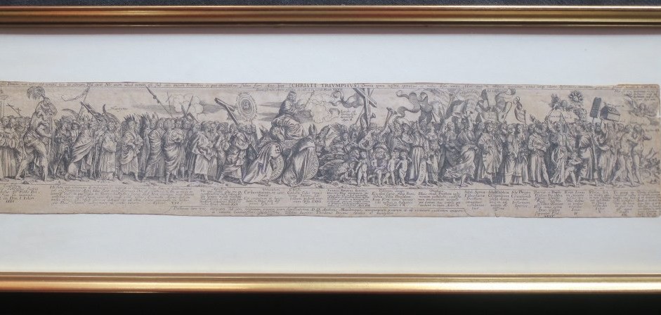gravure XVII°, le triomphe du christ