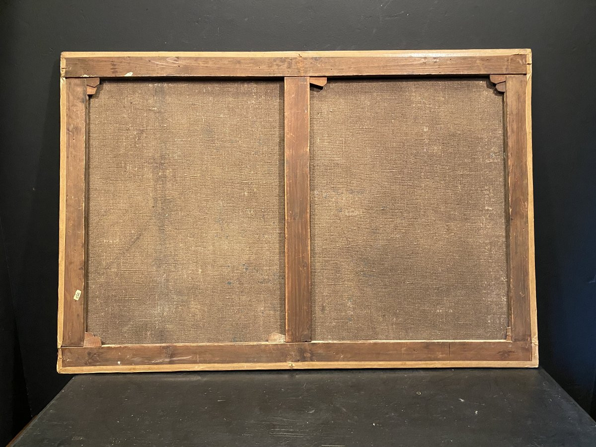 Tableau, peinture signée Carrer. Paysage de montagne-photo-6