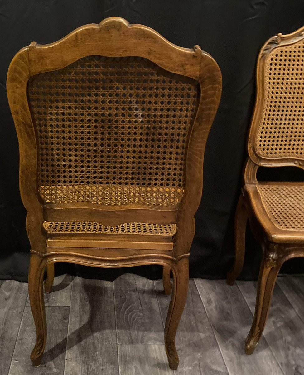 Set Of Six Caned Chairs-photo-1