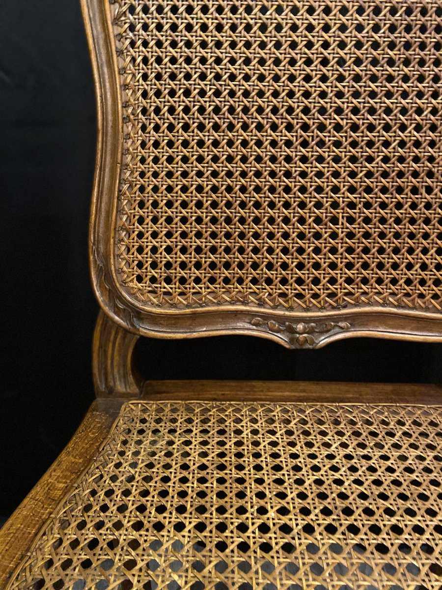 Set Of Six Caned Chairs-photo-5