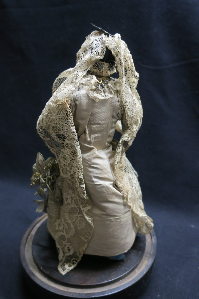 Vierge habillée  en cire XVIII°-photo-1
