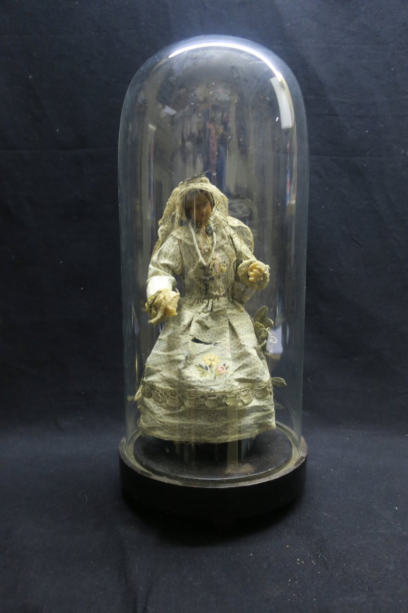 Vierge habillée  en cire XVIII°-photo-6