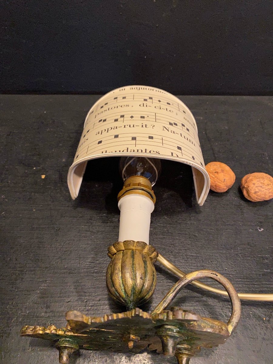 petit bougeoir art dét nouveau monté en lampe-photo-2