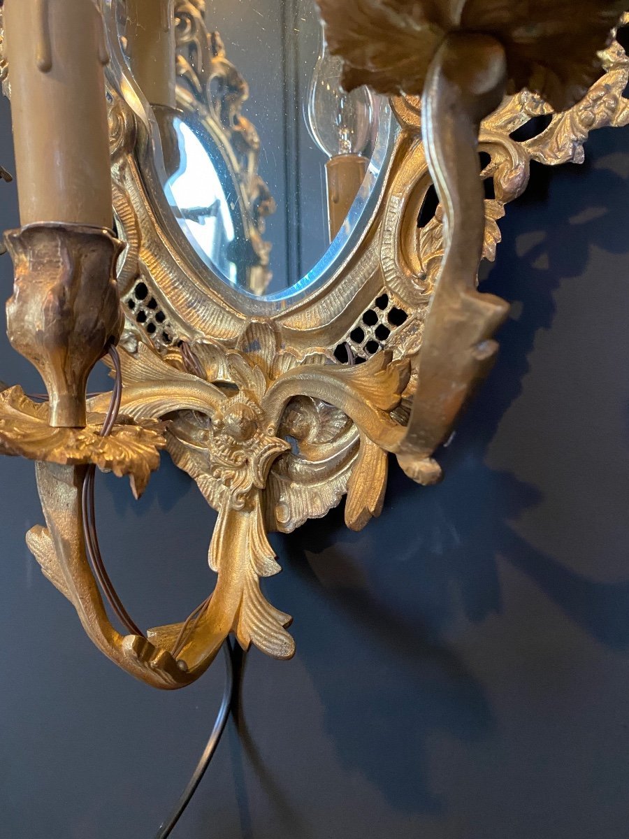 paire d'appliques à fond de glace-photo-4