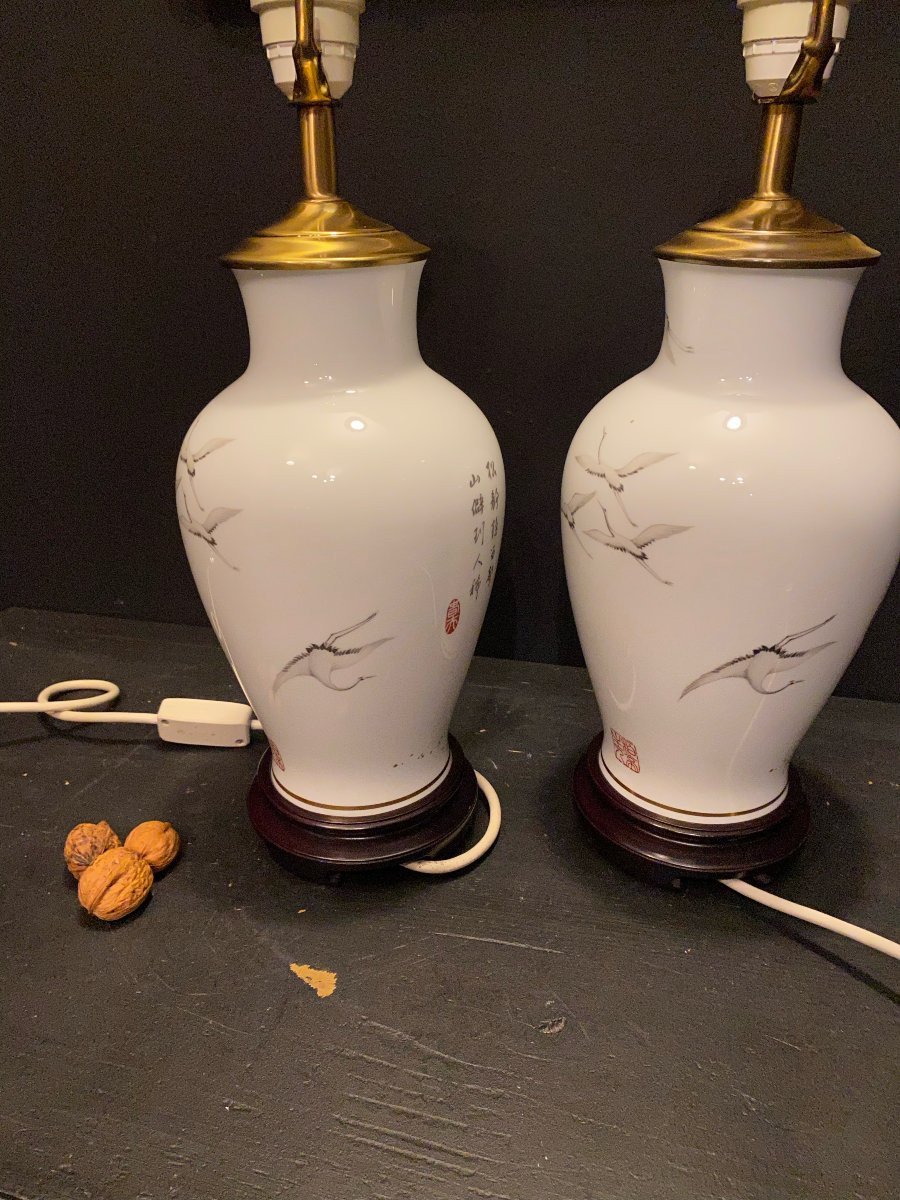 Pair Of Porcelain Lamps-photo-4
