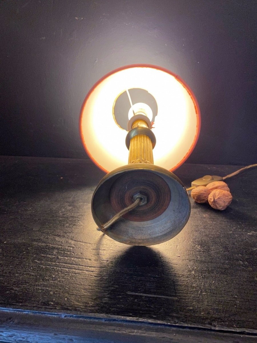 bougeoir VIII° monté en lampe-photo-4