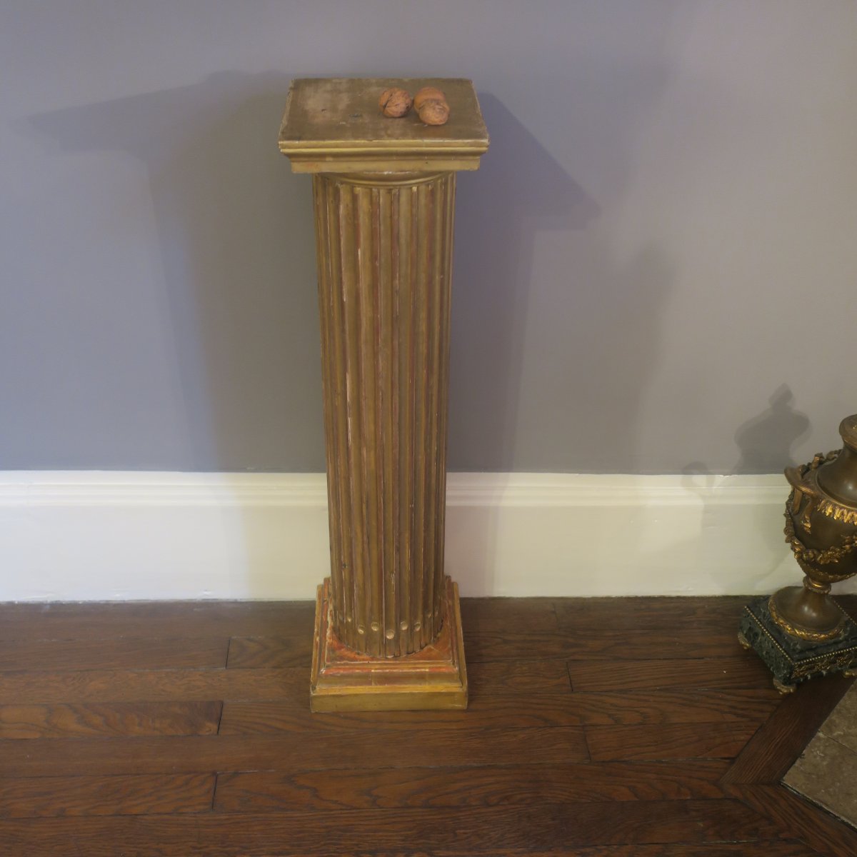 colonne en bois doré-photo-3