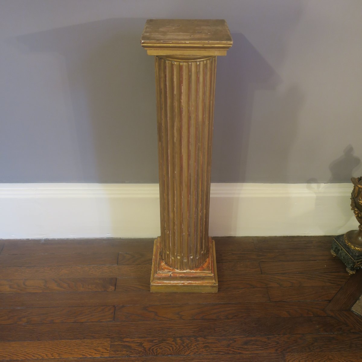 colonne en bois doré-photo-1