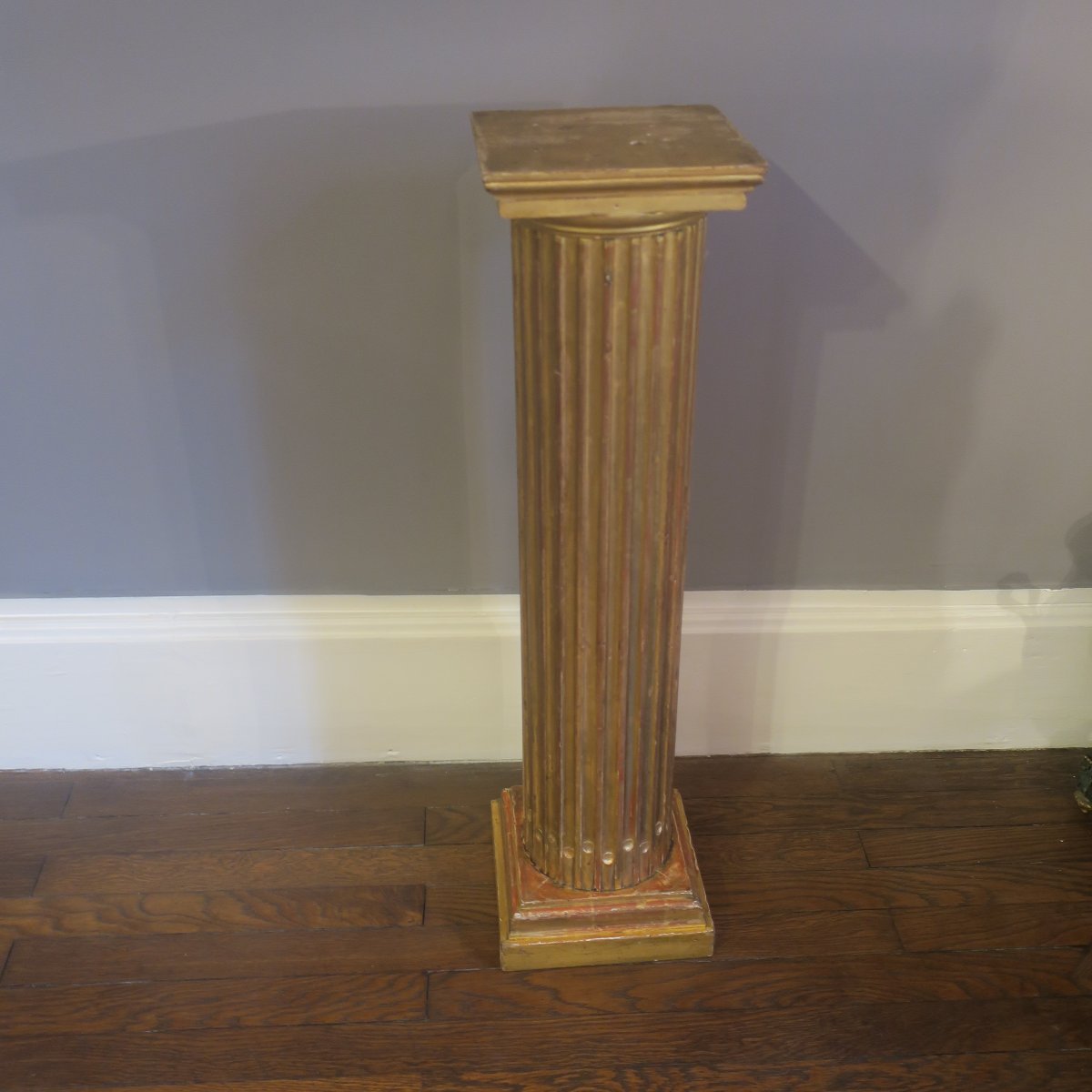 colonne en bois doré-photo-3