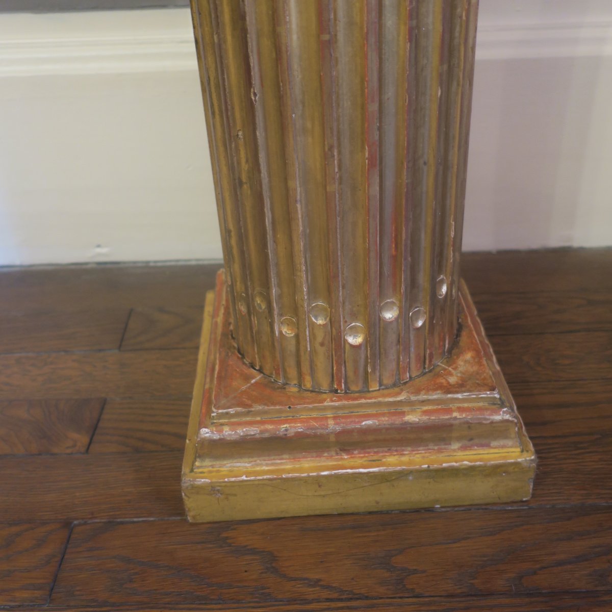 colonne en bois doré-photo-4