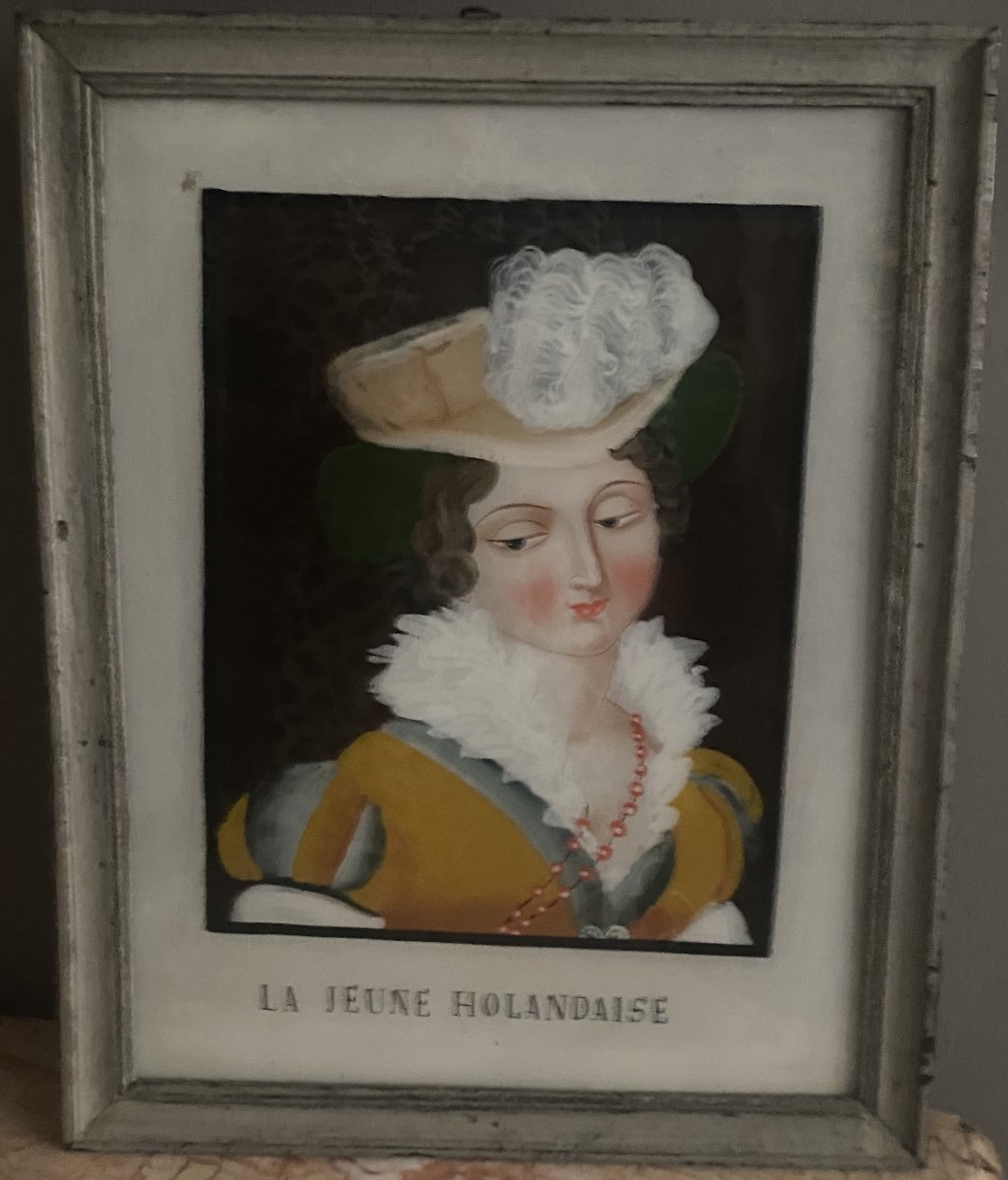 Mounted Under Glass From The 19th Century-photo-2