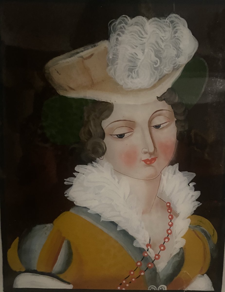 Mounted Under Glass From The 19th Century-photo-3