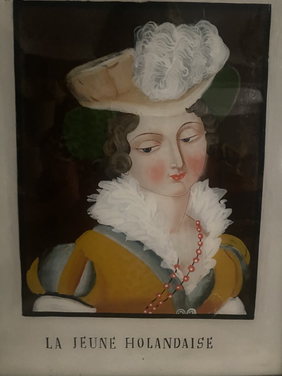 Mounted Under Glass From The 19th Century-photo-4