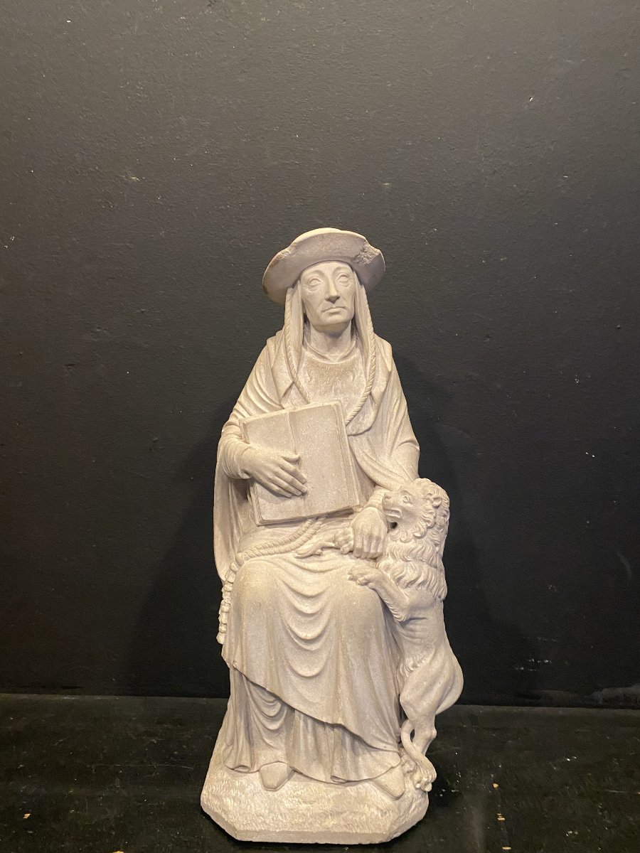 St. Jerome, Marble Statue-photo-2