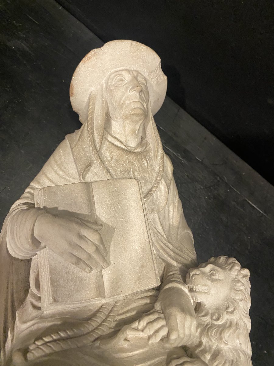 St. Jerome, Marble Statue-photo-8