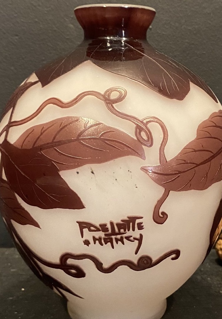 vase art nouveau signé Delatte