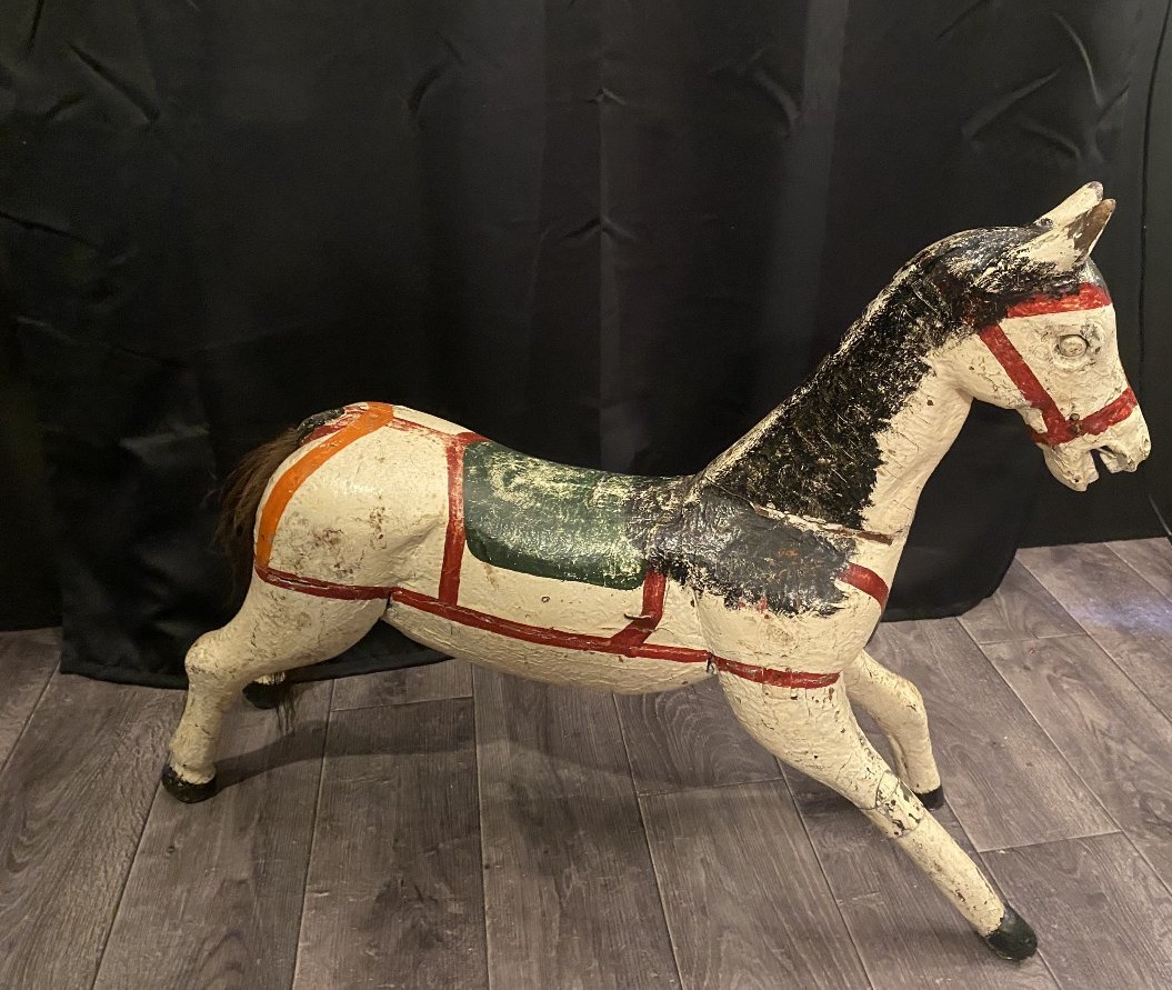 Small Wooden Carousel Horse-photo-6