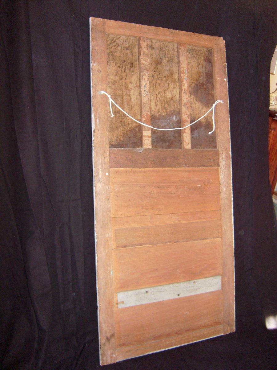18th-century Gray-lacquered Trumeau-photo-2
