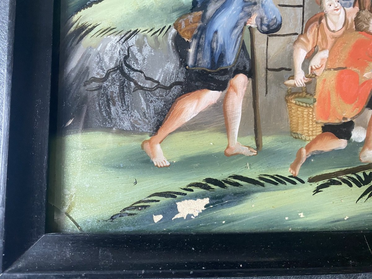 The Adoration Of The Shepherds, Mounted Under Glass-photo-4