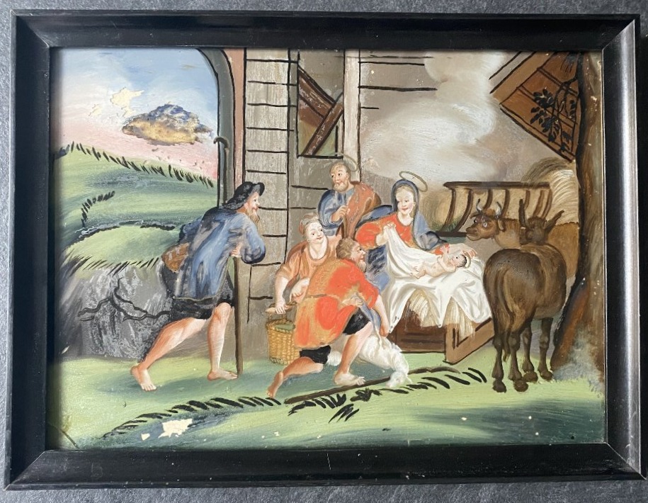 The Adoration Of The Shepherds, Mounted Under Glass