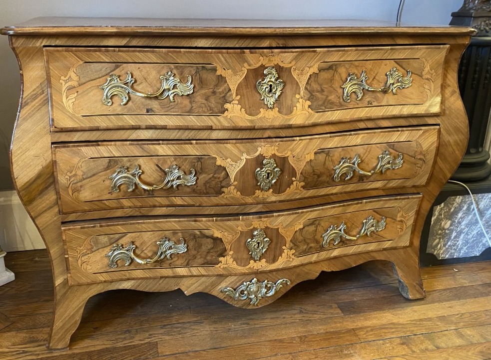Curved Louis XV-era Chest Of Drawers