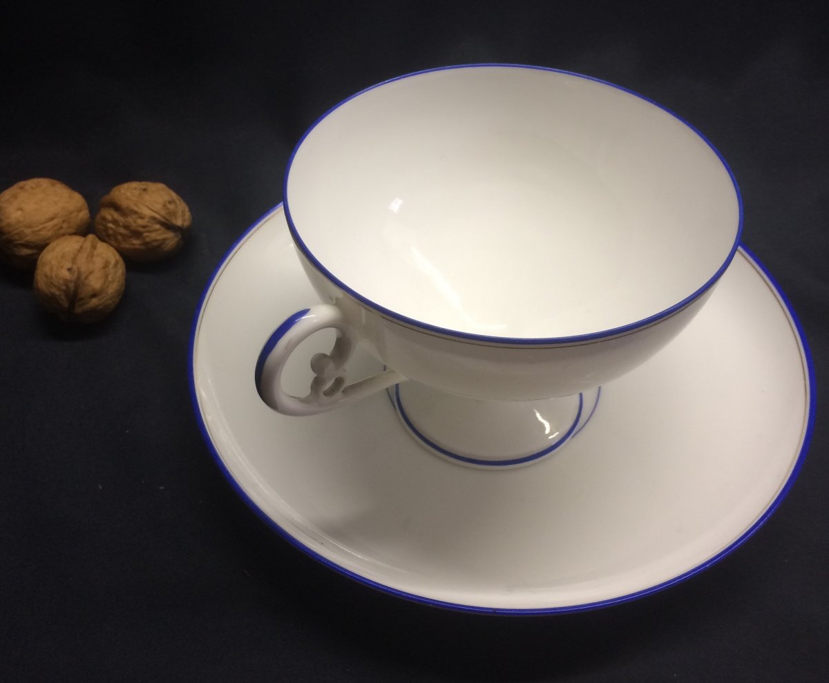 Limoges Porcelain Cup And Saucer-photo-2