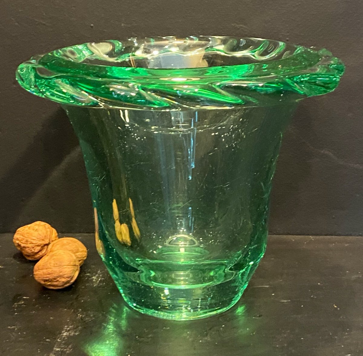 Green Daum Vase