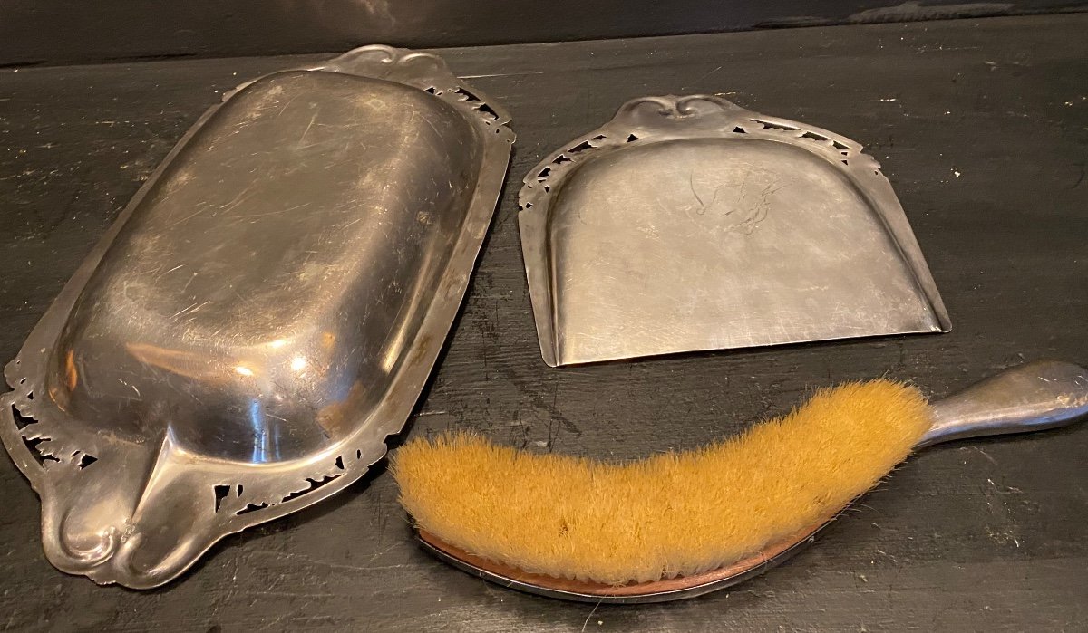 Silver Metal Bread Service-photo-3