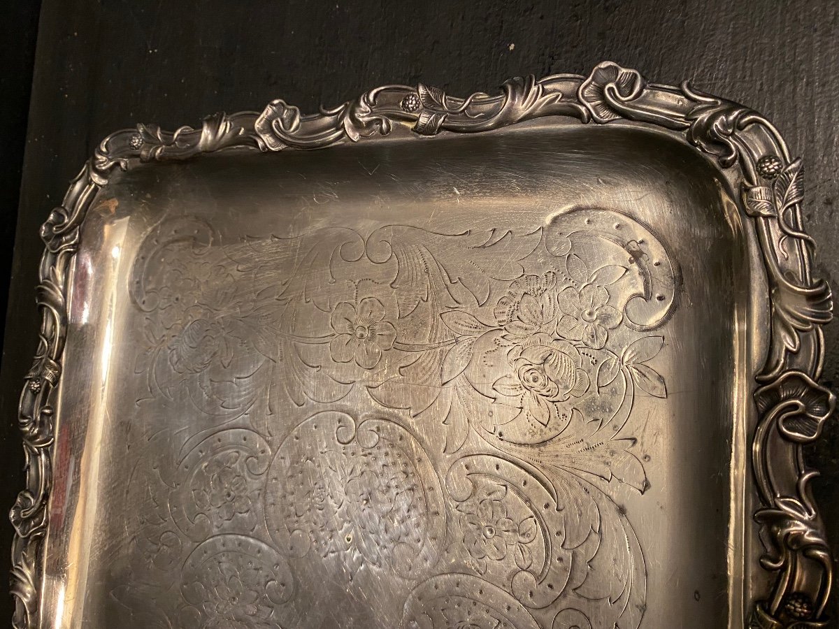 Silver Metal Tray-photo-4