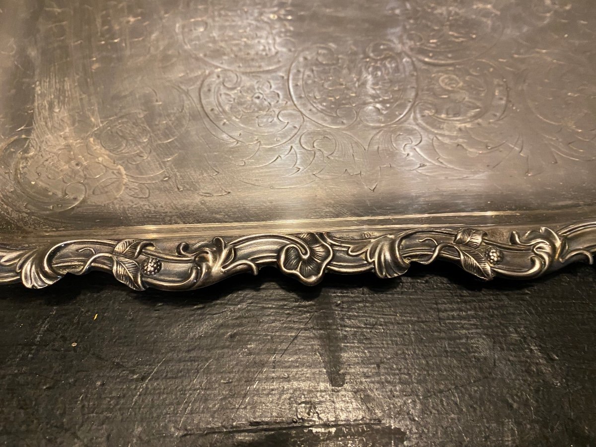 Silver Metal Tray-photo-1