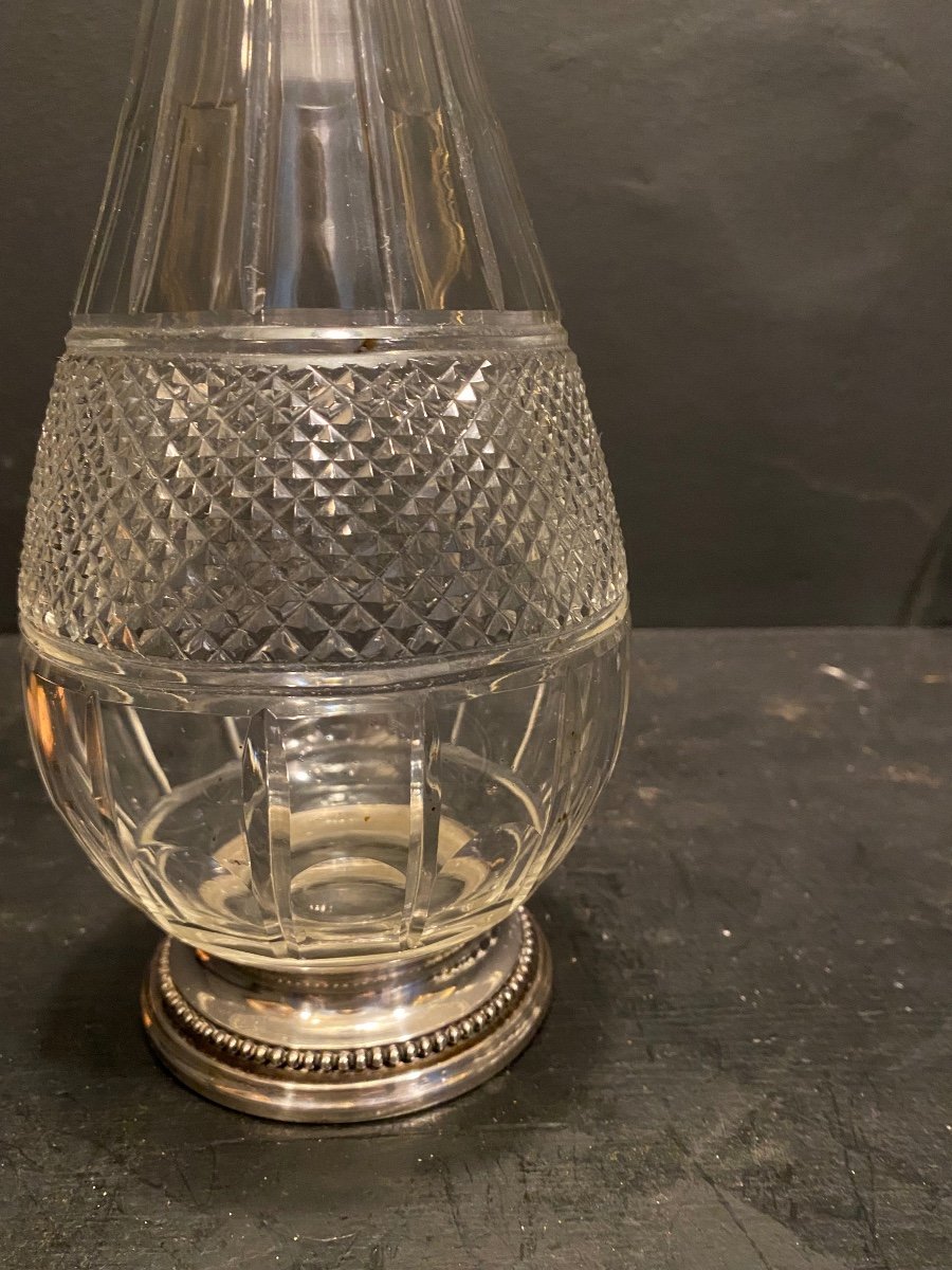 Carafe En Cristal Et Argent-photo-1