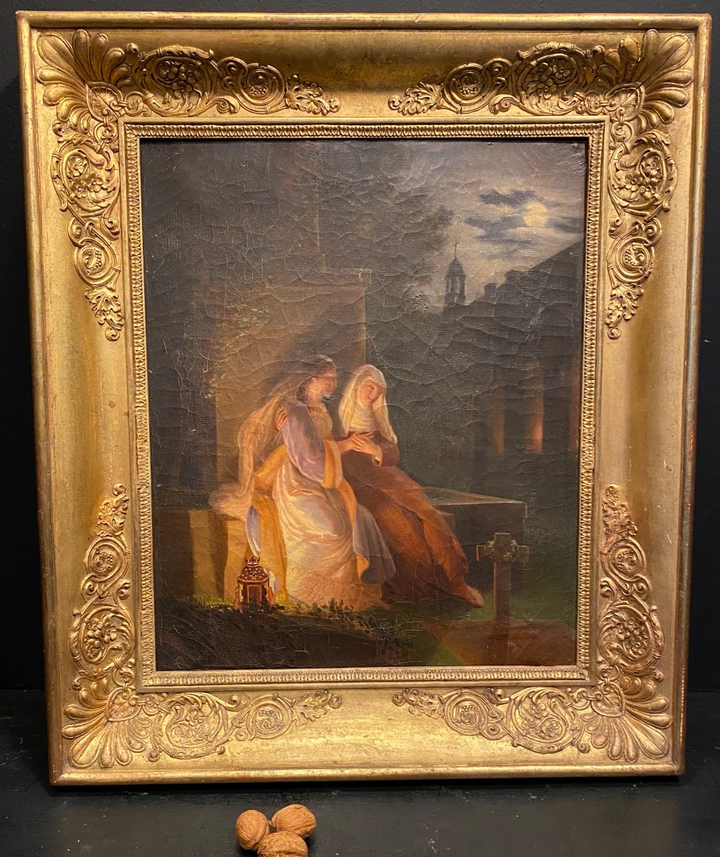 Painting, Women At The Cemetery
