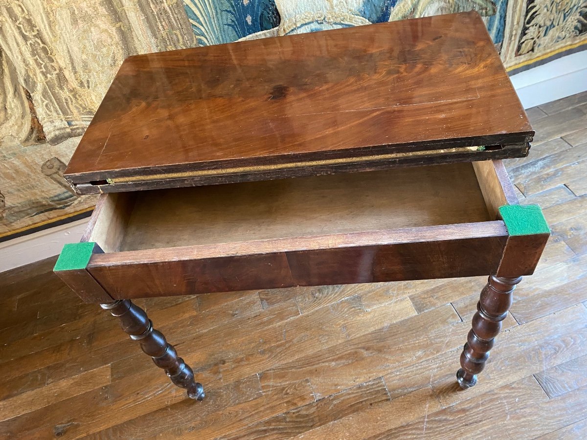 Mahogany Game Table-photo-3