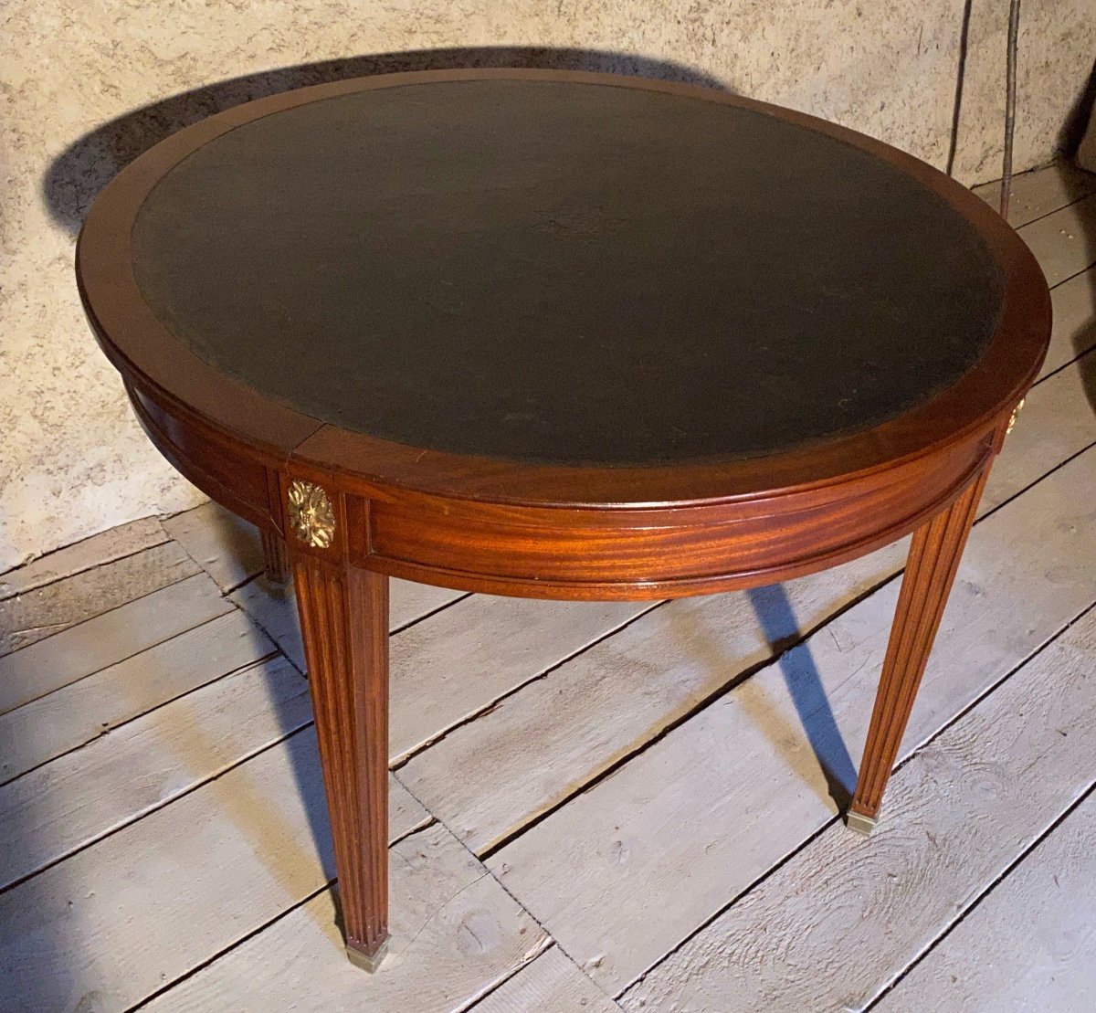 Large Louis XVI Style Pedestal Table-photo-3