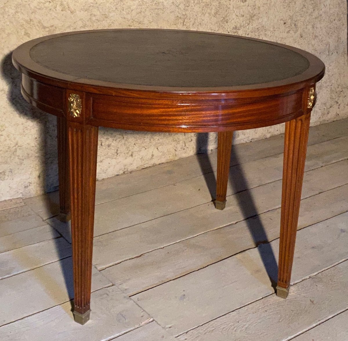 Large Louis XVI Style Pedestal Table