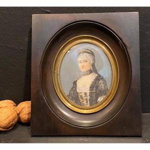 Miniature, Portrait d'Une Dame De Qualité