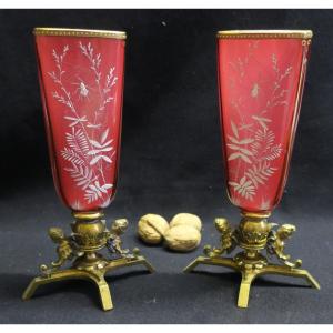 Pair Of Napoleon III Vases