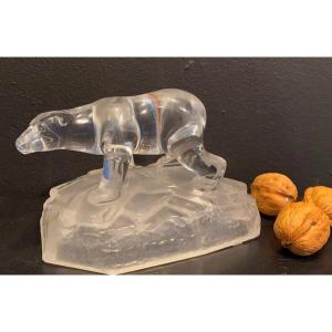 Bear Glass And Frosted Glass