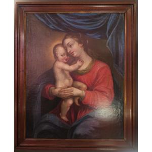 Tableau, Peinture De La Vierge à l'Enfant