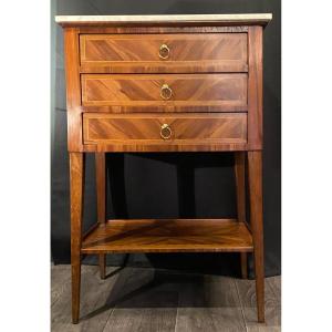 Louis XVI Inlaid Chiffonière Table