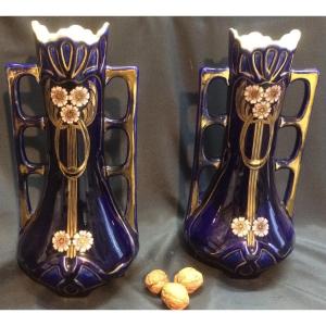 Paire De Vases Art Nouveau