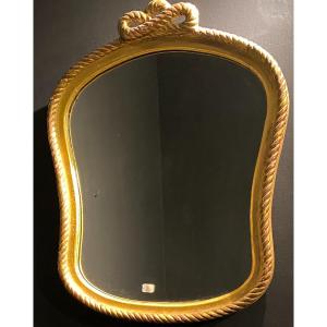 Golden Wood Mirror