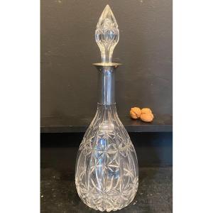 Crystal Carafe And Silver Collar