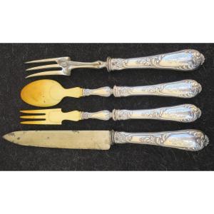 Four Silver-filled Service Cutlery